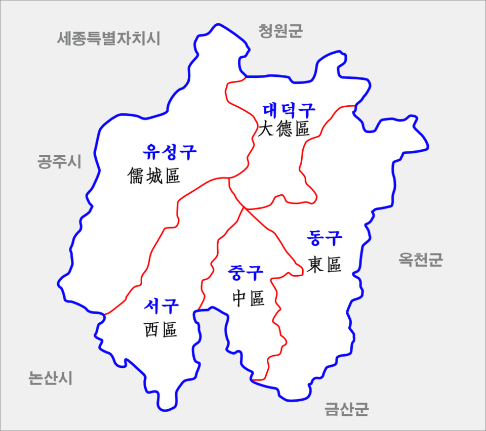 Fayl:Map Daejeon-gwangyeoksi.png