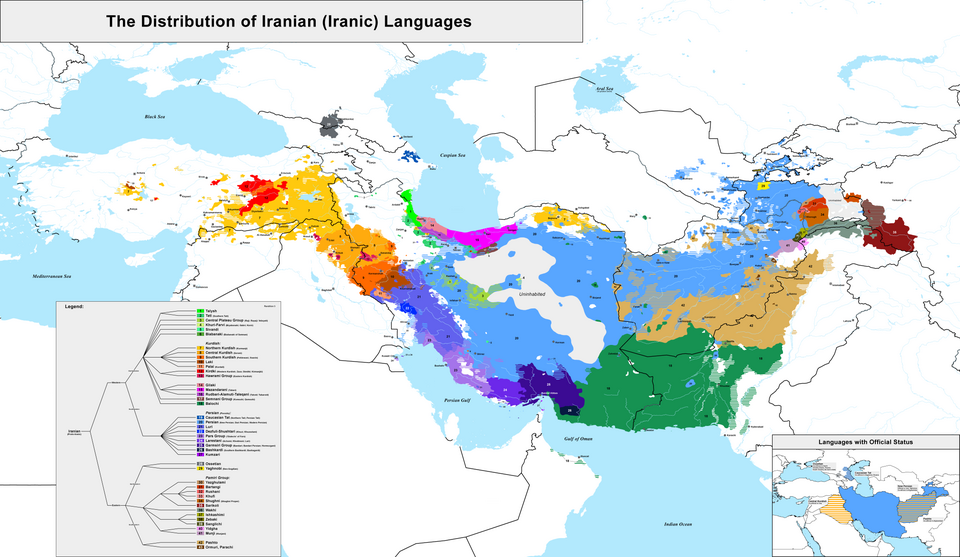 Fayl:Distribution of Iranian Languages.png