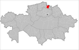 Oqjar tumani xaritada
