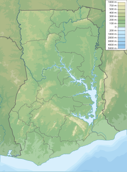 Location map/data/Ghana is located in Ghana
