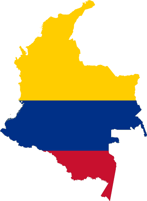 Fayl:Flag-map of Colombia.svg
