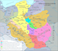 Polsha va Litva xaritasi taxminan 1275–1300-yillar