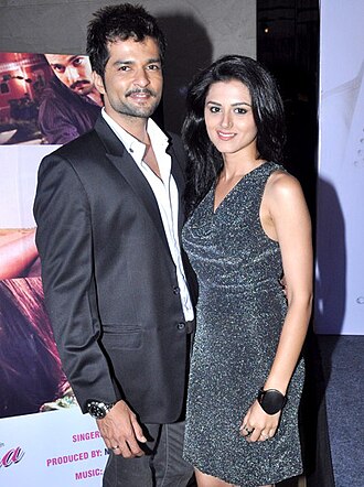 Riddhi and Raqesh poses for the camera