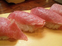 鮪とろ握り, toro nigiri