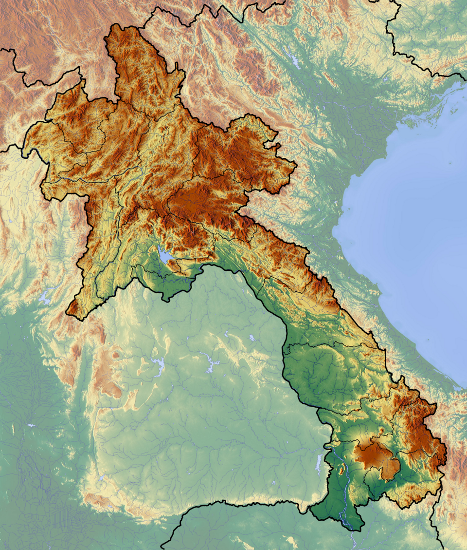 Fayl:Laos location map Topographic.png