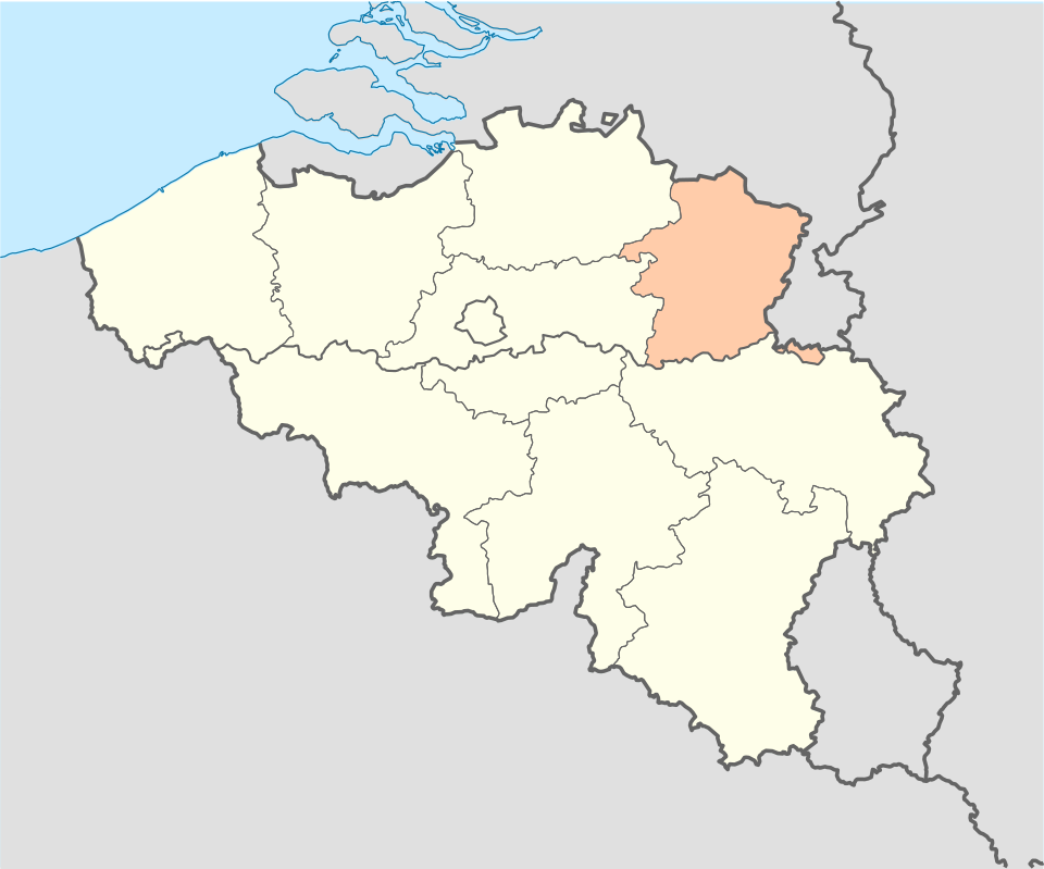 Fayl:Province of Limburg (Belgium) location.svg