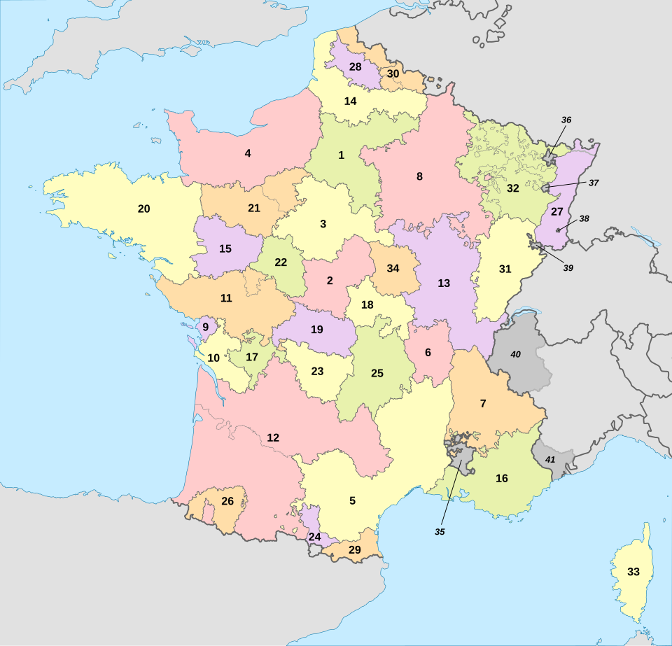 Fayl:Provinces of France (numered).svg