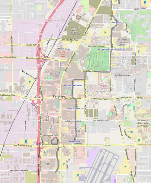 Fayl:Location map Las Vegas Strip.png