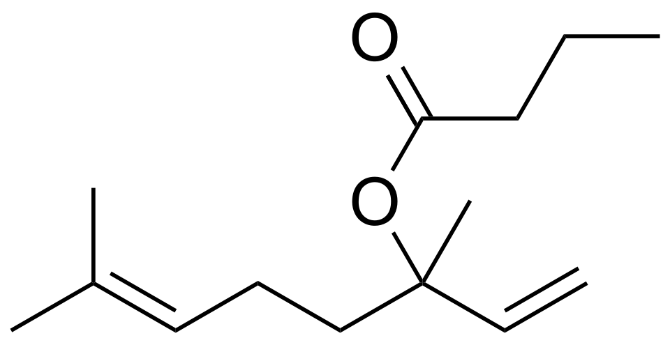 Fayl:Linalyl butyrate.svg