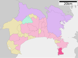 Miuraning Kanagawa Prefekturasida koʻrinishi