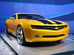 Chevrolet Camaro Bumblebeeni tasvirlash uchun ishlatilgan.