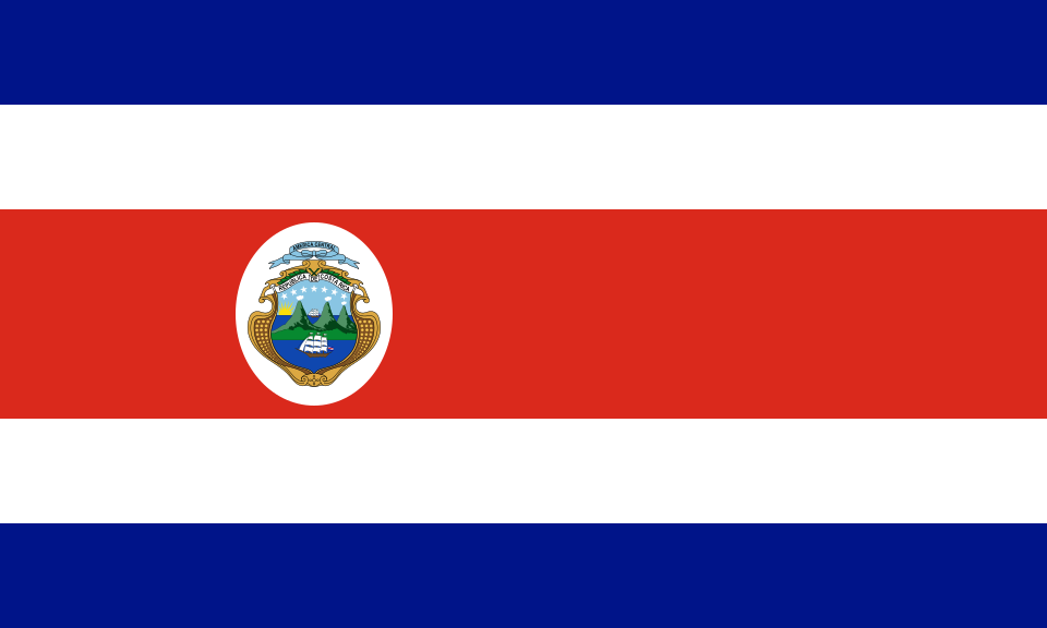 Fayl:Flag of Costa Rica (state).svg