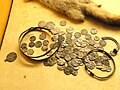 6 islom, 15 ingliz va 76 nemis tangalari, oxirgi tangalar 1006-1029 yillar - Finlandiya Milliy muzeyi