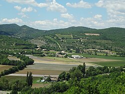 Skyline of Aubenas-les-Alpes