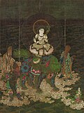 Dengizni kesib o‘tayotgan Mañjuśrī. Yaponiya.
