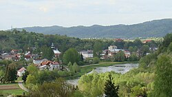 Skyline of Zagórz
