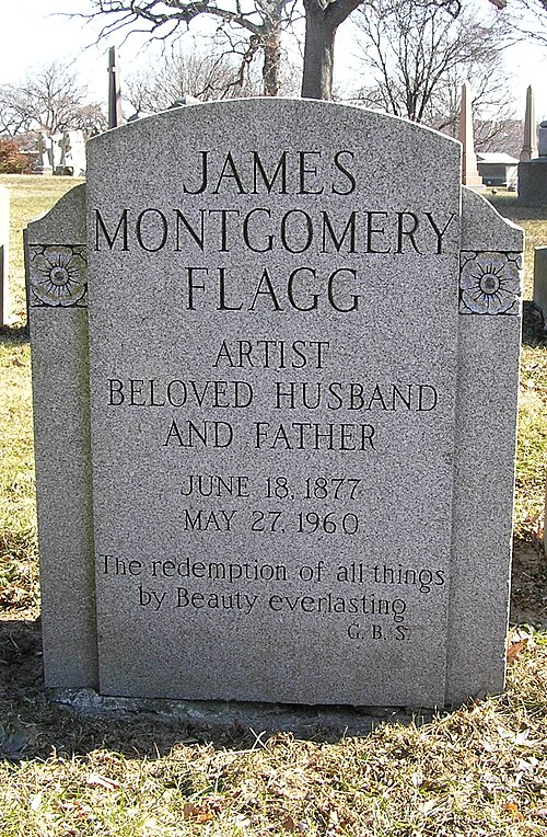 Fayl:Grave of James Montgomery Flagg.jpg