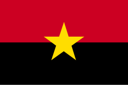 Sobiq harakat va hozirda boshqaruvchi partiya MPLA bayrogʻi