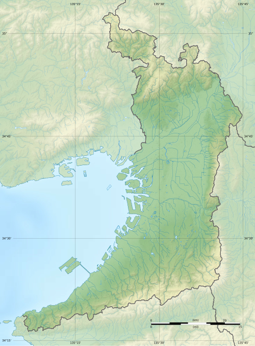 Fayl:Osaka géolocalisation relief.svg
