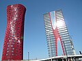 Porta Fira mehmonxonasi (chapda) Barselona, Ispaniya, Toyo Ito tomonidan