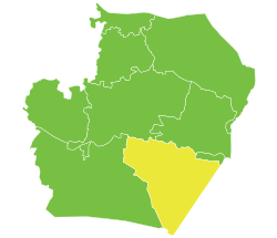 Raqqa muhofazasi tarkibidagi As-Sabxa nohiyasining joylashuvi