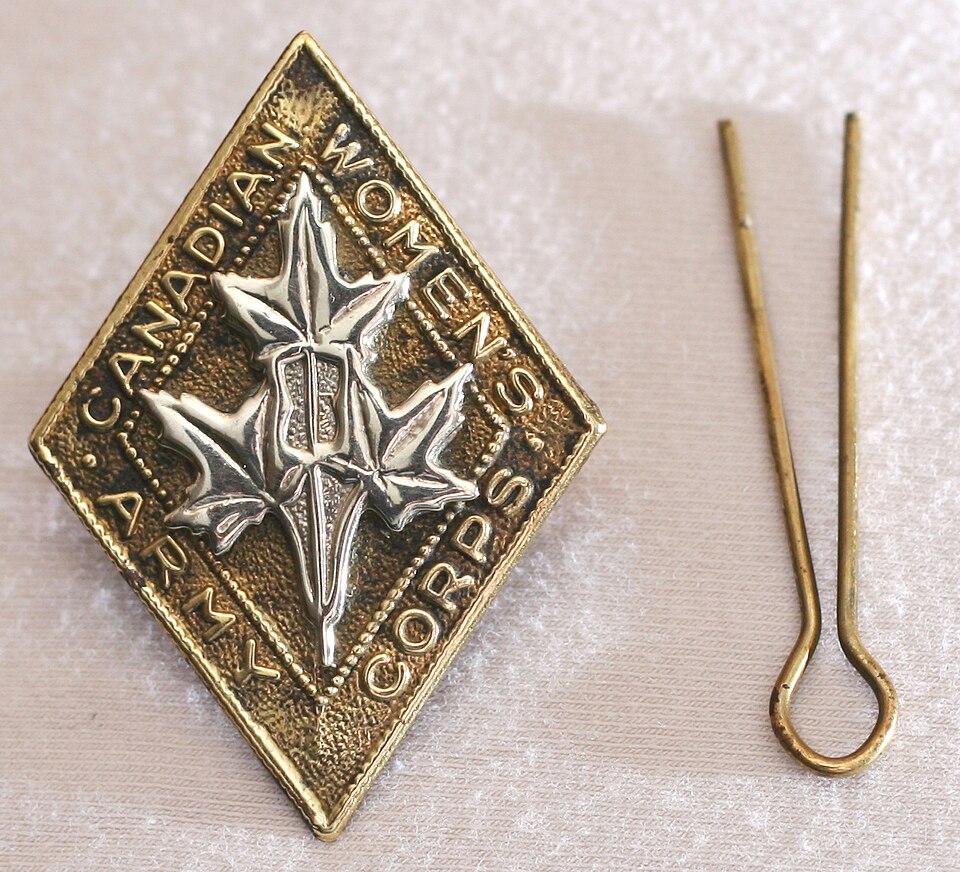 Fayl:CWAC Cap Badge and Fastener.JPG
