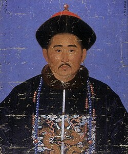 Choros-Oyrat Dava (达瓦) Jungʻor—Sin urushidan keyin Sin libosida. Muallif: Jean Denis Attiret.