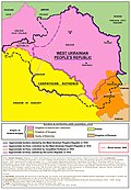 Gʻarbiy Ukraina Milliy Respublikasi daʼvo qilgan hududlar xaritasi