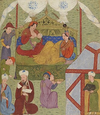 Gʻozonxonning parvarishlanishi (XIV asr miniatyurasi)