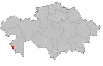 Munayli tumani xaritada