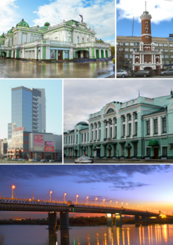 Skyline of Omsk