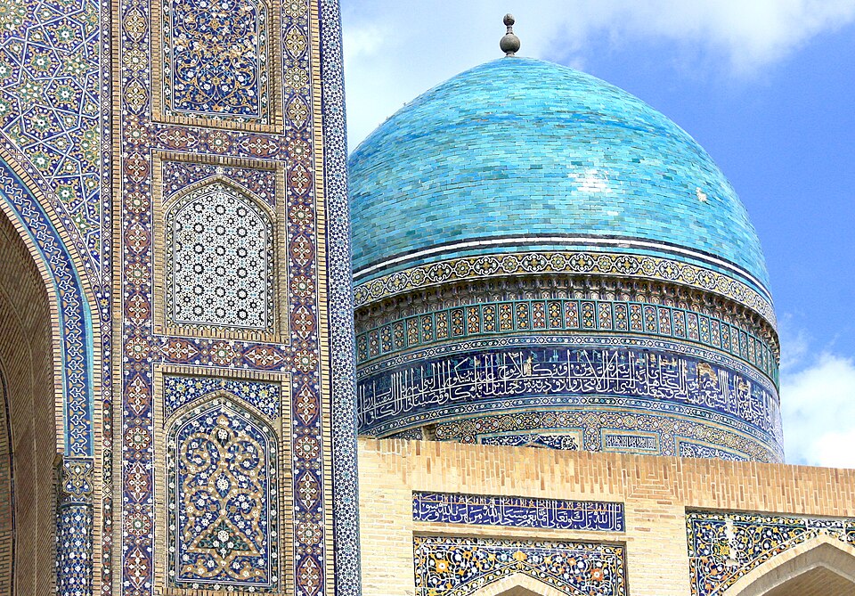 Fayl:Closeup of Mir-i-Arab Madrasa.jpg