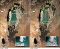 Vozrojdeniye orolining qirgʻoq bilan tutashishi, 2000 – 2001 y.