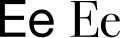 Fayl:Latin alphabet Ee.svg