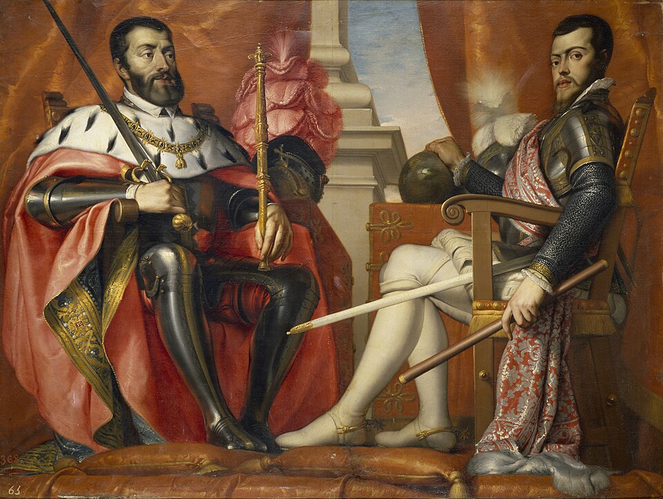 Fayl:Carlos I y Felipe II.jpg