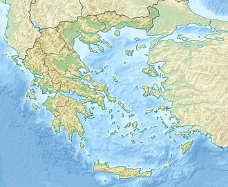 Location of Lake Plastiras in Greece.