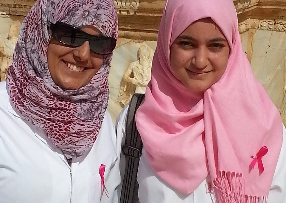 Fayl:Pink hijab libya.jpg