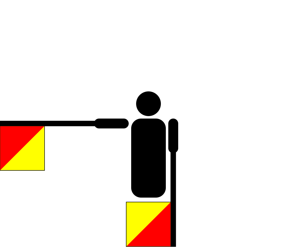 Fayl:Semaphore Bravo.svg