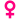 Fayl:Female symbol (heavy pink).svg