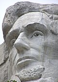 Rushmore togʻida Linkolnning yuzi.