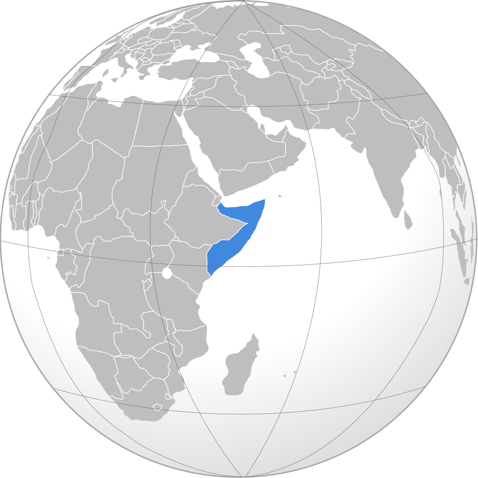 Fayl:Somalia (orthographic projection)-Blue version.svg