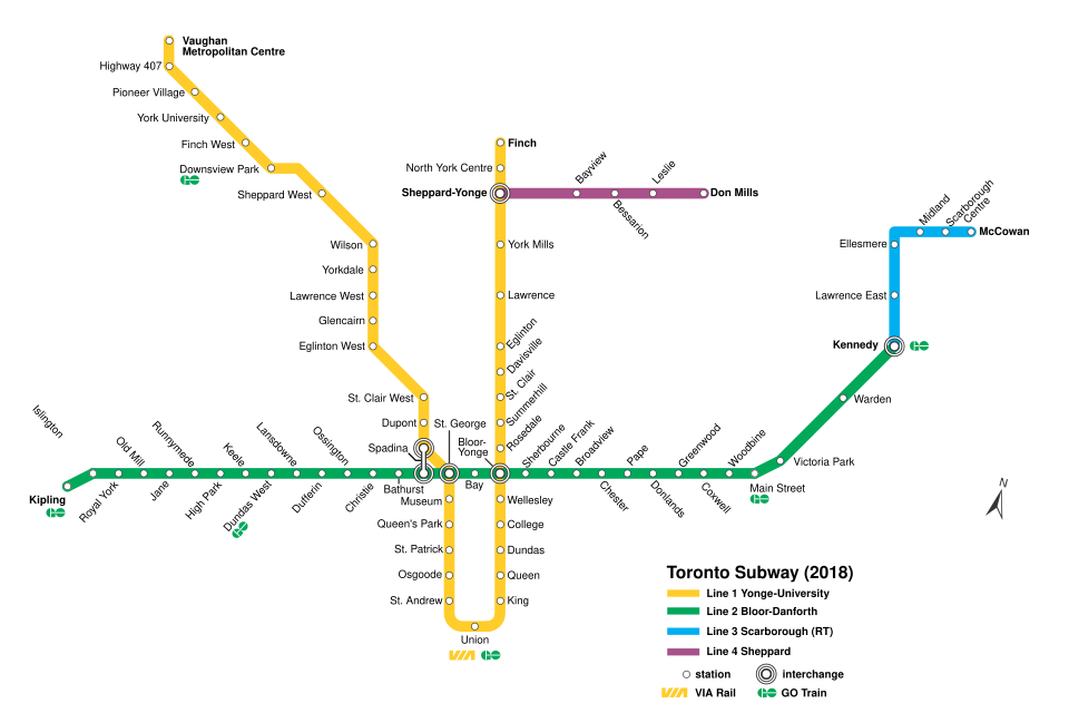 Fayl:TTC subway map 2018.svg