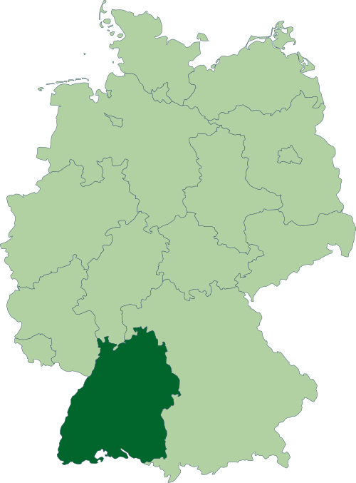 Fayl:Deutschland Lage von Baden-Württemberg.svg