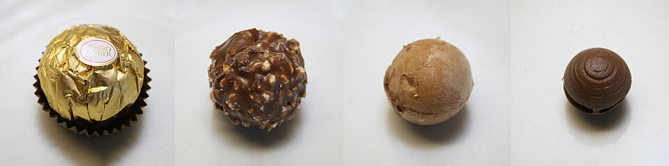 Ferrero Rocher shokoladining qatlamma-qatlam tuzilishi