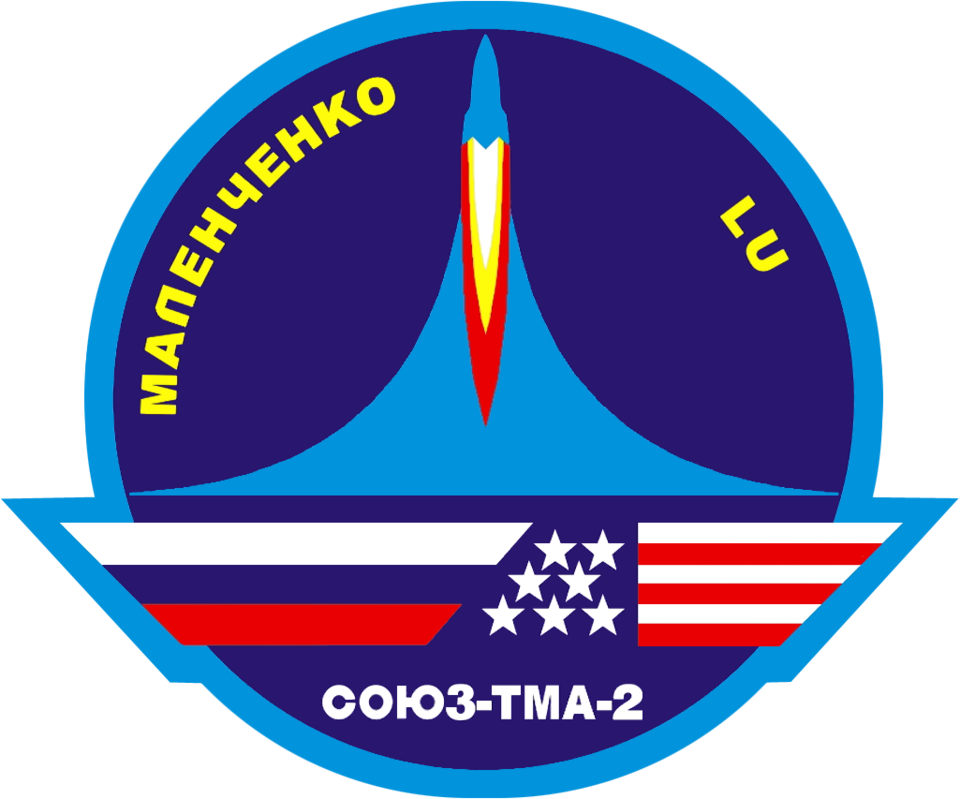 Fayl:Soyuz TMA-2 Patch.png