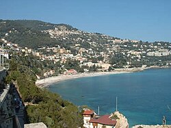 Skyline of Roquebrune-Cap-Martin