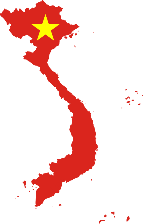 Fayl:Flag map of Vietnam.svg
