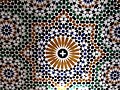 Mosaic detail on the mosque interior