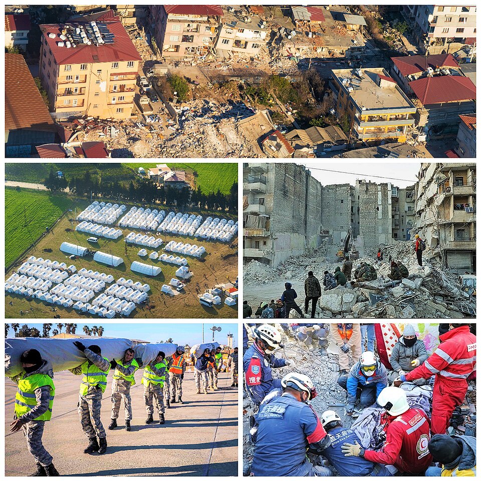 Fayl:Collage of 2023 Turkey–Syria earthquake.jpg