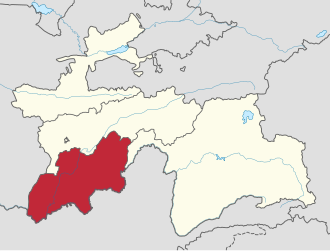 Xatlon viloyati xaritada